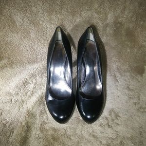 Leather Platform Pumps